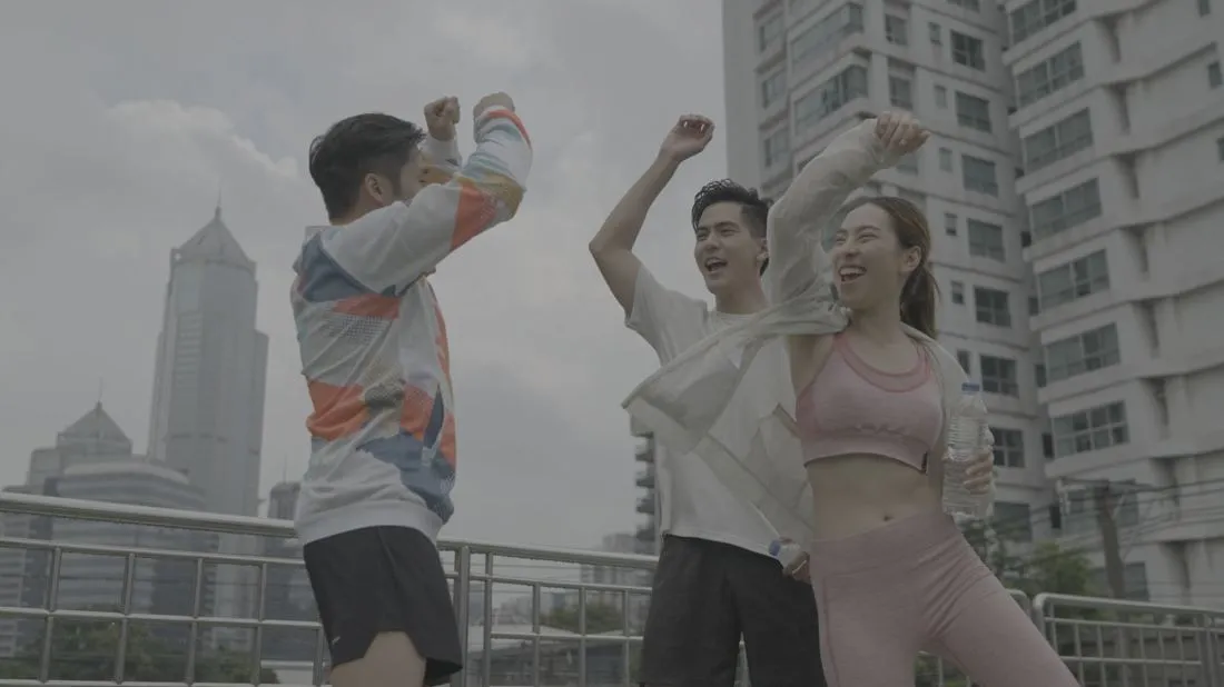 Asics fashion, before color grading