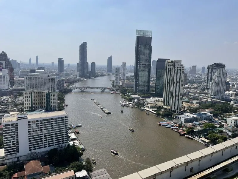 Film location scouted by Bangkok Production Company in Thailand: Chao Phraya river and the Bangkok skyline