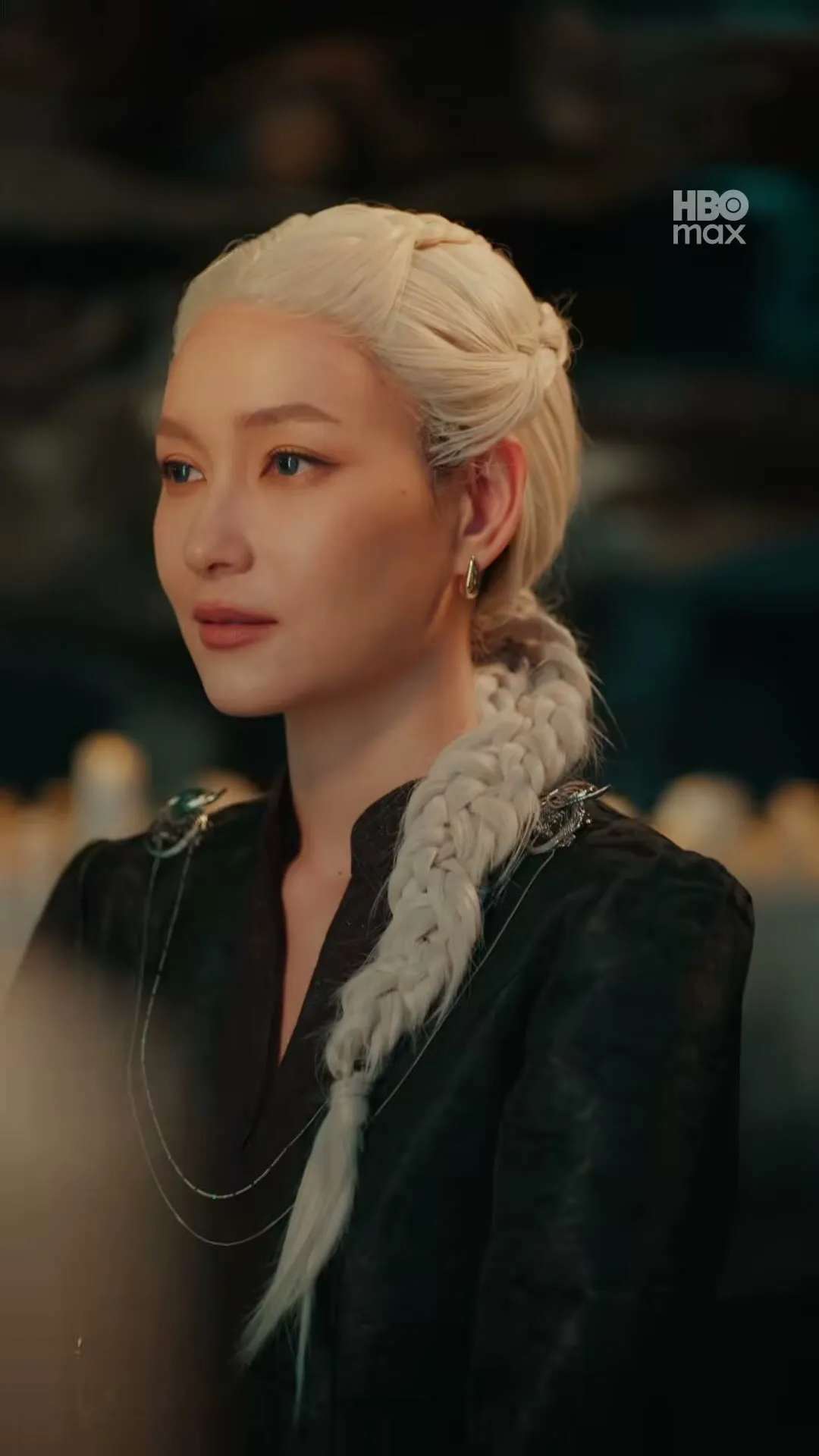 The lead as a Targaryen, with a silver braid