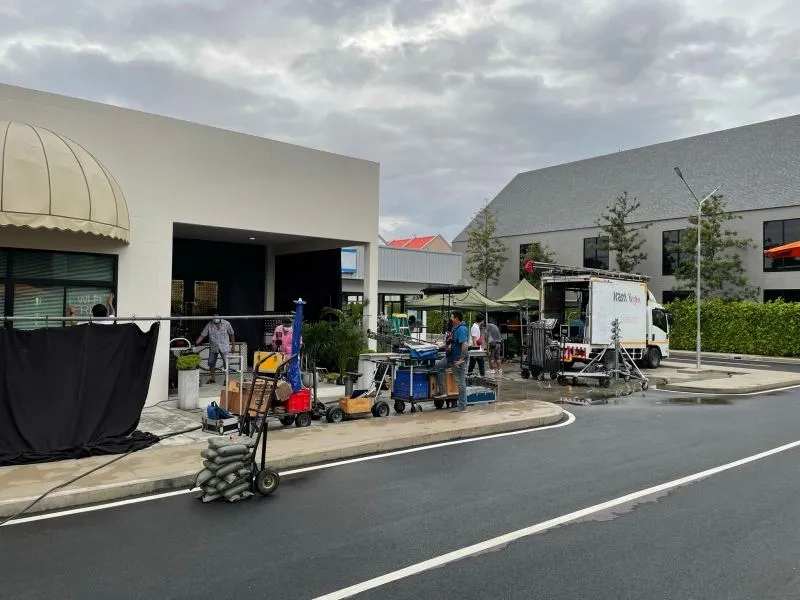 Production unit base with equipment on a Bangkok location