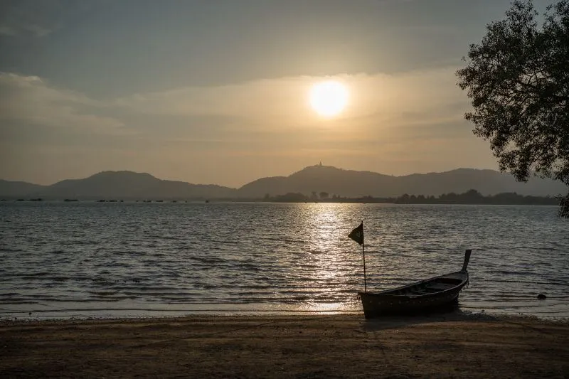 Film location scouted by Bangkok Production Company in Thailand: beach at sunset