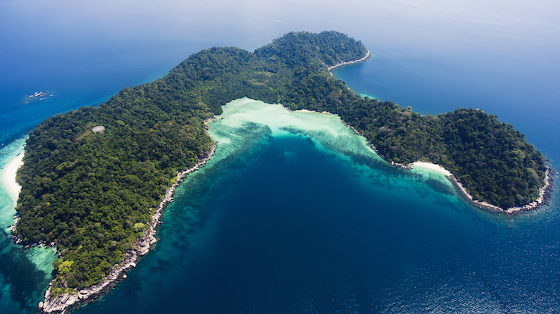 drone footage island thailand