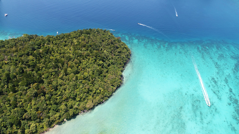 drone footage island thailand