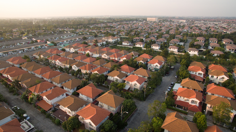 Aerial Drone footage of drone survey area