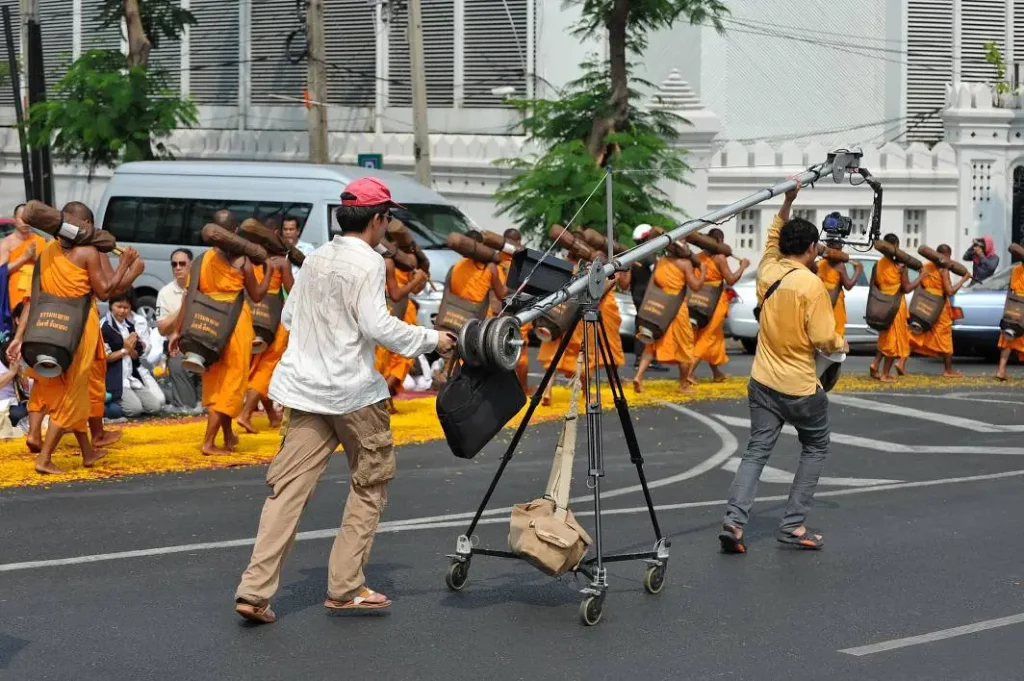 Location for filming in Thailand